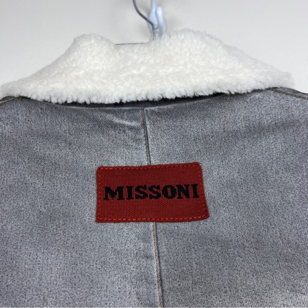 Missoni Ombré Tie Dyed Sherpa Lined Coat - Picture 9 of 14